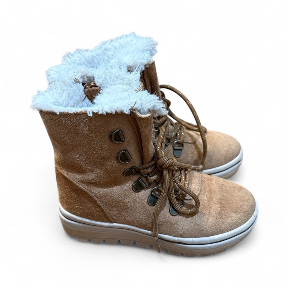 Skechers | Faux Fur Lace Up Boots for Girls
